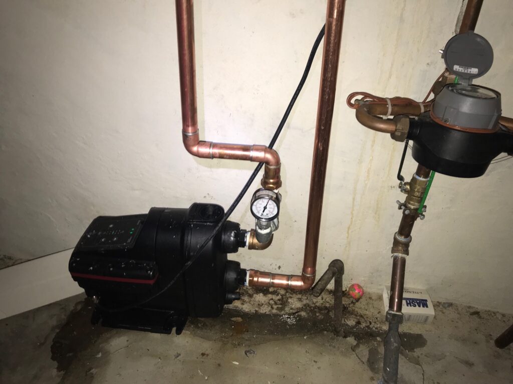 Increase water pressure in the house