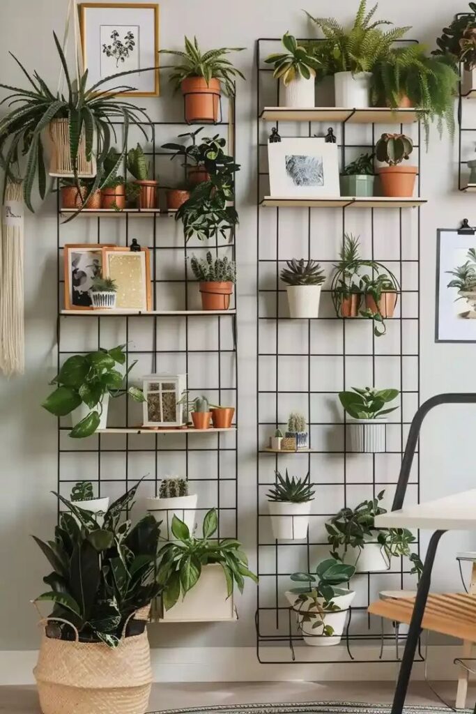 Wall Mounted Planter Living Room Decor Idea