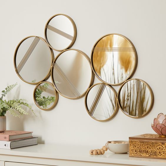 Mirrors Living room wall art ideas