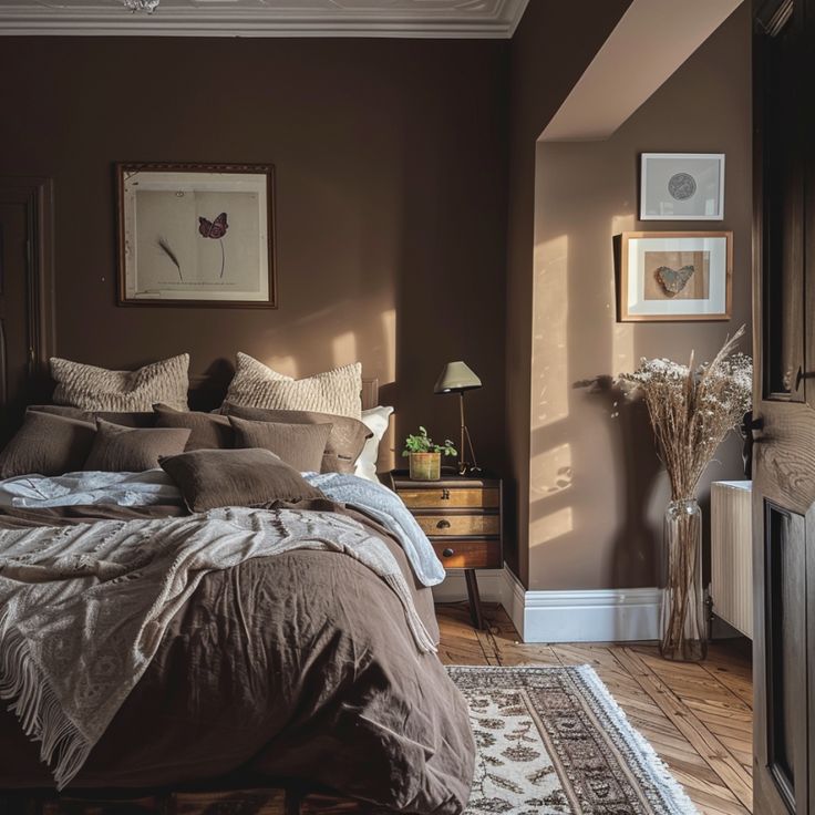 Brown Paint in Bedroom Ideas