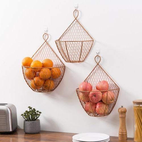 Wire Baskets Wall Art Ideas