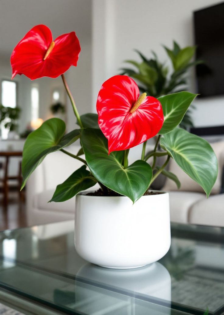 Anthurium Indoor flowers that bloom all year