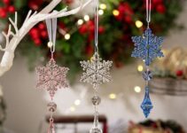 Beaded Snowflake Christmas Ornament Craft