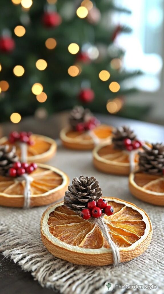 Dried Orange Slice Christmas Ornament Craft