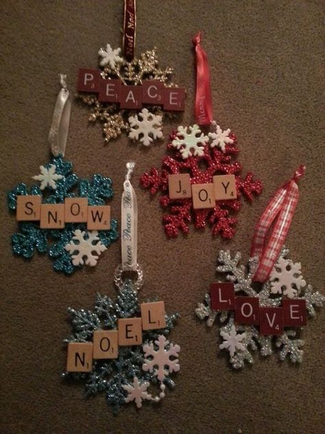 Scrabbles Chrirstmas Ornament Craft