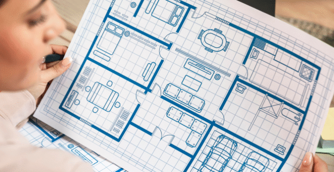 Exterior view of a small guest house with modern architectural design and cozy living space