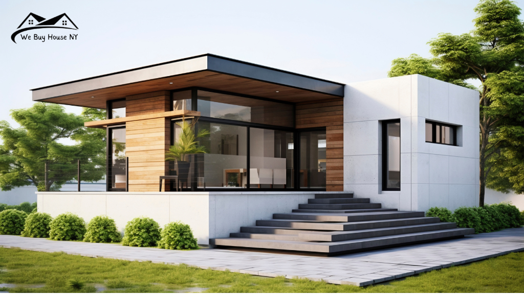 affordable new home plans Exterior view of a modern house showcasing new home plans with stylish design and spacious layout