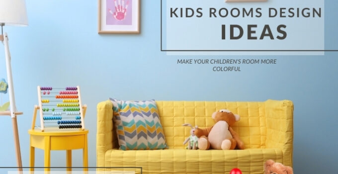 kids room interior design with colorful wall décor