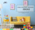 kids room interior design with colorful wall décor